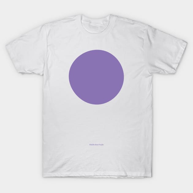 Circular - Crayola Middle Blue Purple T-Shirt by Eugene and Jonnie Tee's